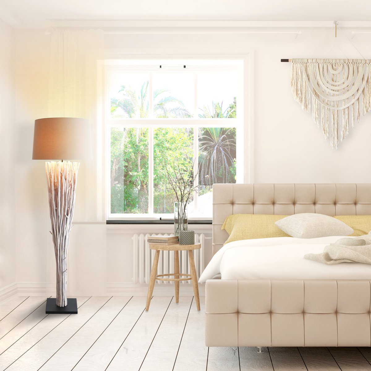 Floor lamp Driftwood White Wash 175 cm