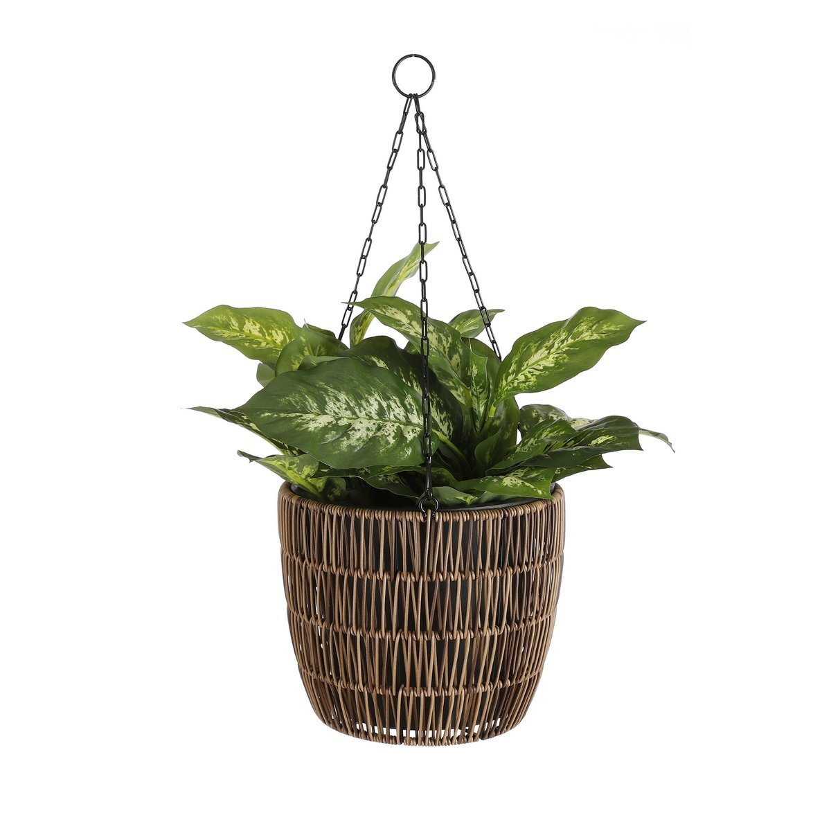 Künstliche Dieffenbachia-Pflanze im Blumentopf Stan – H40 x Ø30 cm – Grün