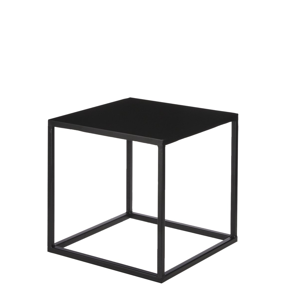 Goa Beistelltisch – 2er-Set – L35 x B35 x H33 cm – Metall – Schwarz