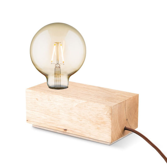 Home Sweet Home Tischlampe Rinca – 20/10/8 cm – Nachttischlampe – Holz