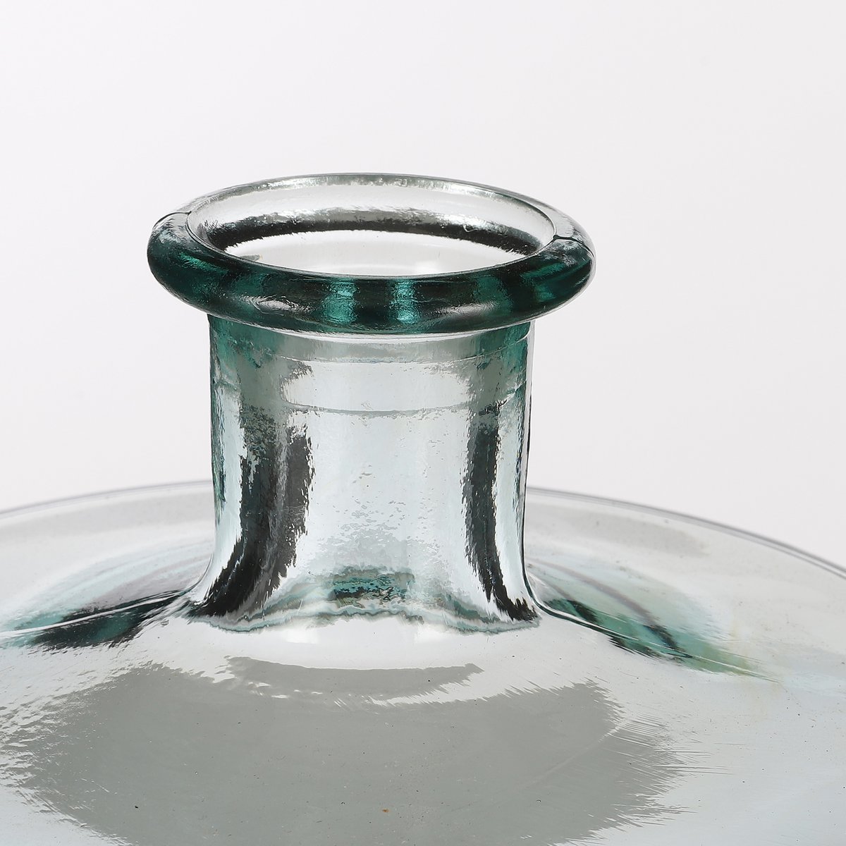 Guan Flaschenvase - H26 x Ø21 cm - Recyceltes Glas - Transparent