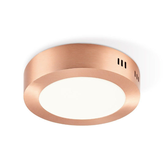 Home Sweet Home LED-Deckenleuchte Ska – Kupfer – rund 17/17/3,6 cm