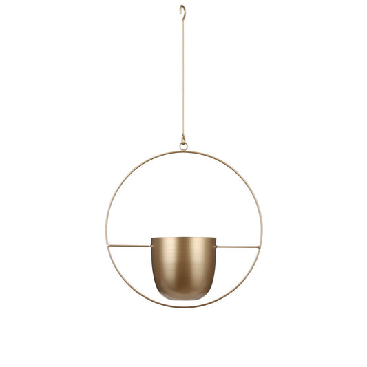 Dexter Blumentopf zum Aufhängen – L34 x B14 x H65 cm – Gold