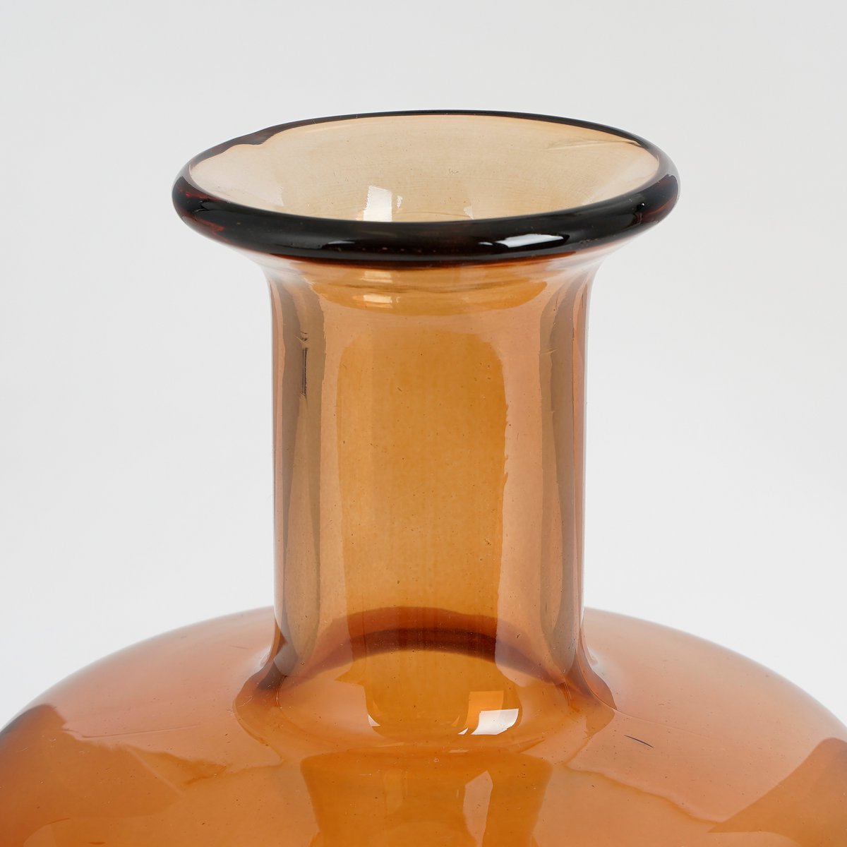Regal Flaschenvase – H30 x Ø16 cm – Glas – Braun