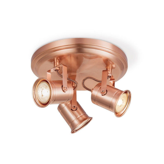 Home Sweet Home LED Aufbaustrahler Venn 3 - inkl. dimmbarer LED-Lampe - Kupfer