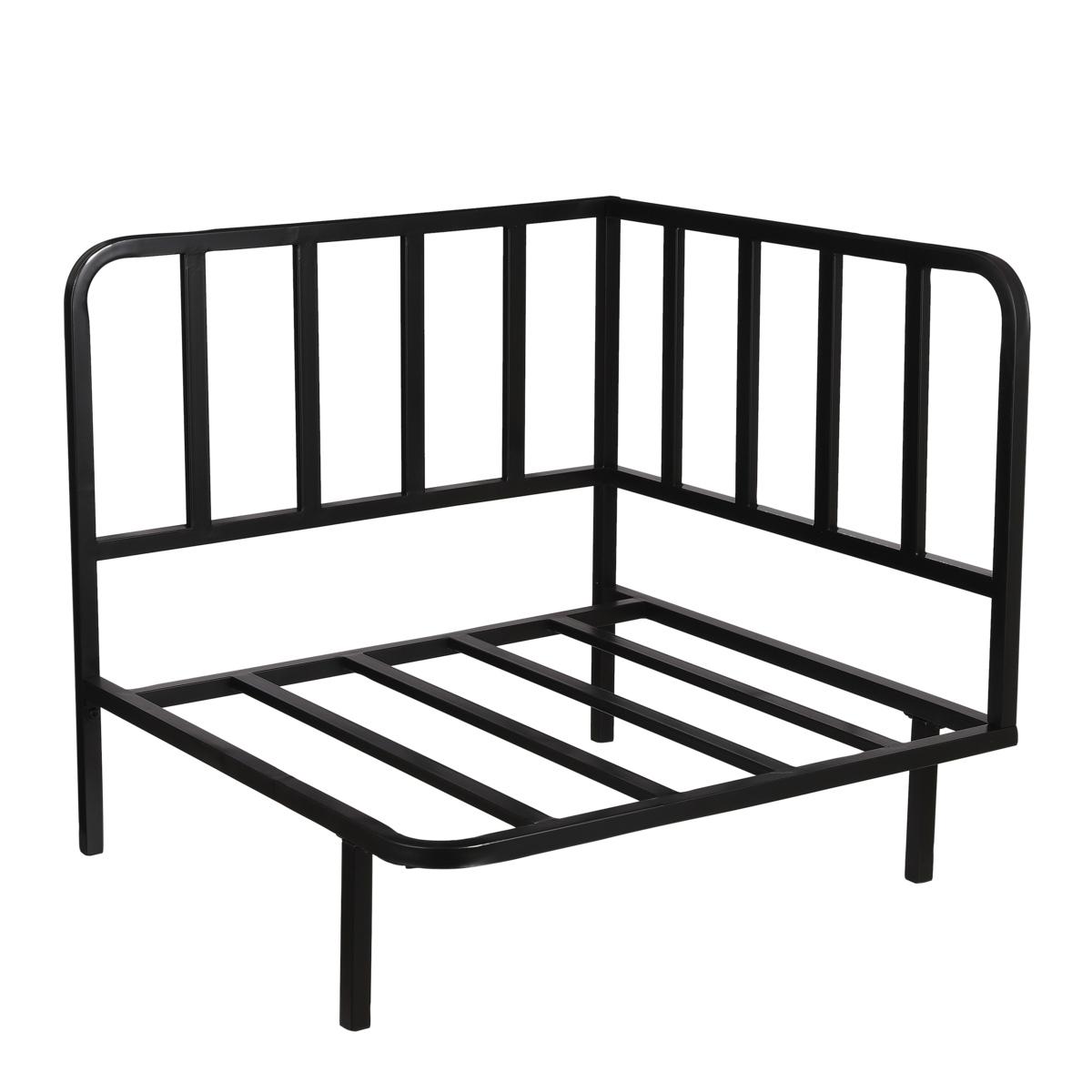 Celo Lounge Sofa Eckelement – L83 x B83 x H78 cm – Metall – Schwarz