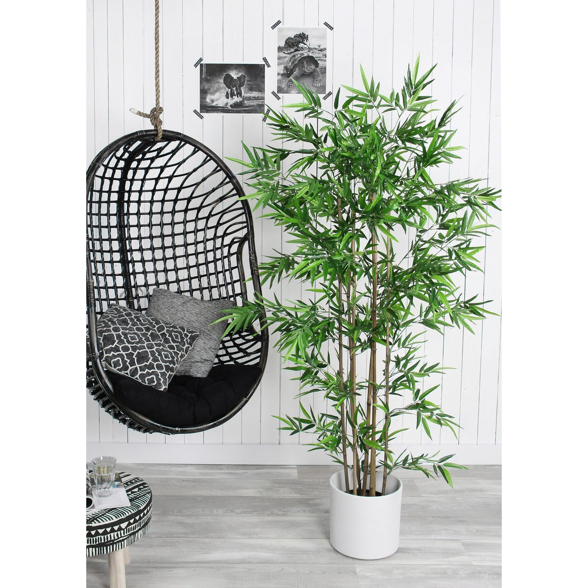 Künstliche Bambuspflanze – H155 x Ø90 cm – Grün