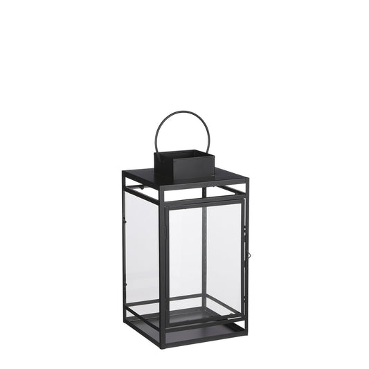 Sturmlaterne – L19,5 x B19 x H36 cm – Schwarz