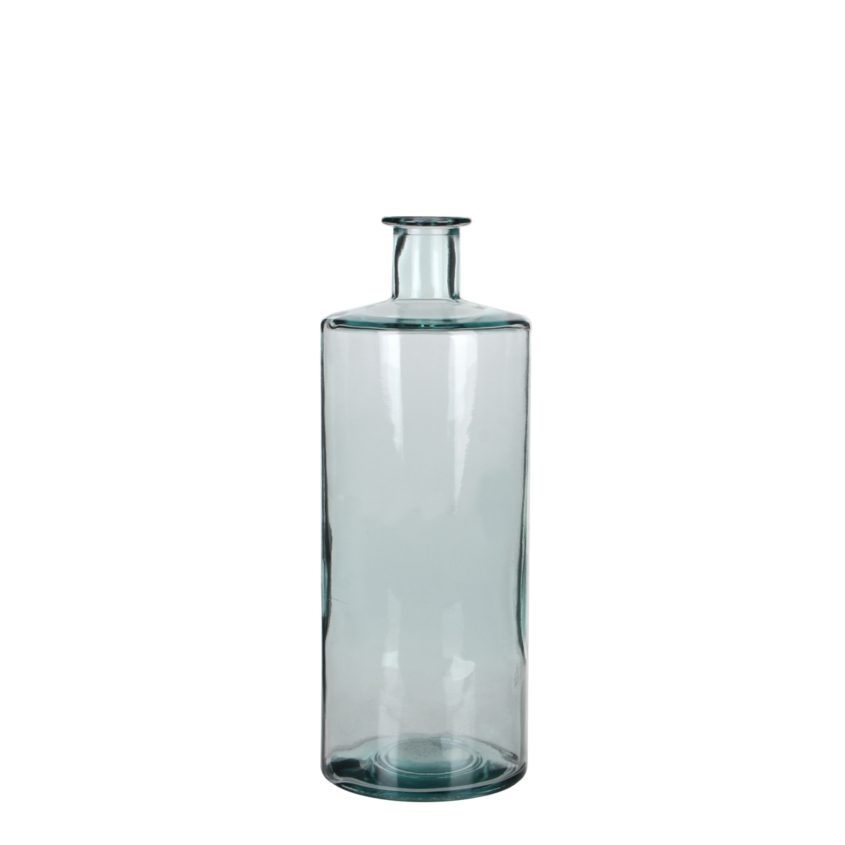 Guan Flaschenvase - H40 x Ø15 cm - Recyceltes Glas - Transparent