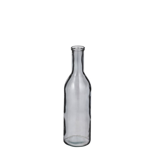 Rioja-Flaschenvase – H50 x Ø15 cm – recyceltes Glas – Dunkelgrau