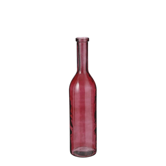 Rioja-Flaschenvase – H75 x Ø18 cm – recyceltes Glas – Bordeaux