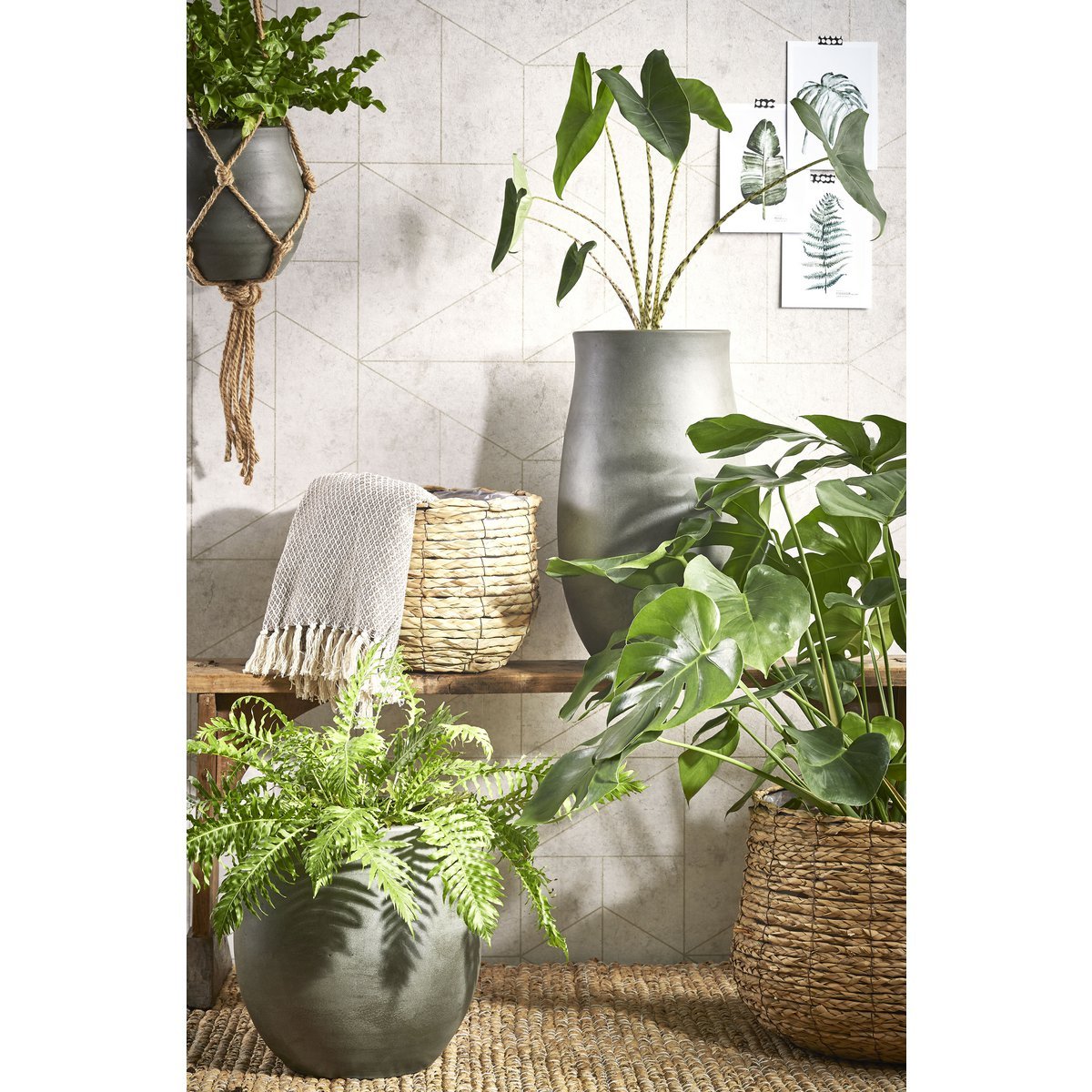 Avalon Korb für Pflanzen – H26 x Ø26 cm – Seegras – Hellbraun