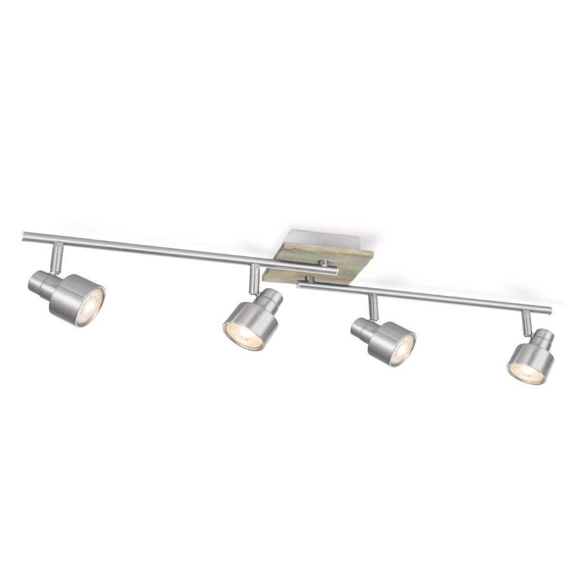 Home Sweet Home LED Aufbaustrahler Drift 4 – inkl. dimmbarer LED-Lampe – Holz