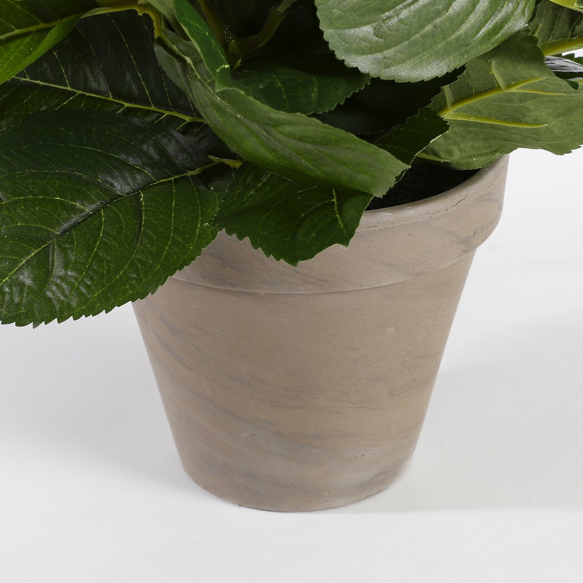 Künstliche Hortensienpflanze im Blumentopf Stan – H45 x Ø45 cm – Weiß