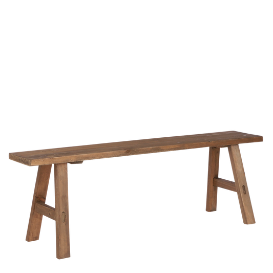 Bold Holzbank – L108 x B29,5 x H36,5 cm – recyceltes Holz – Braun