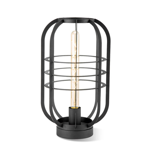 Home Sweet Home Moderne Tischlampe Nero – Schwarz – 24/24/40 cm Nachttischlampe