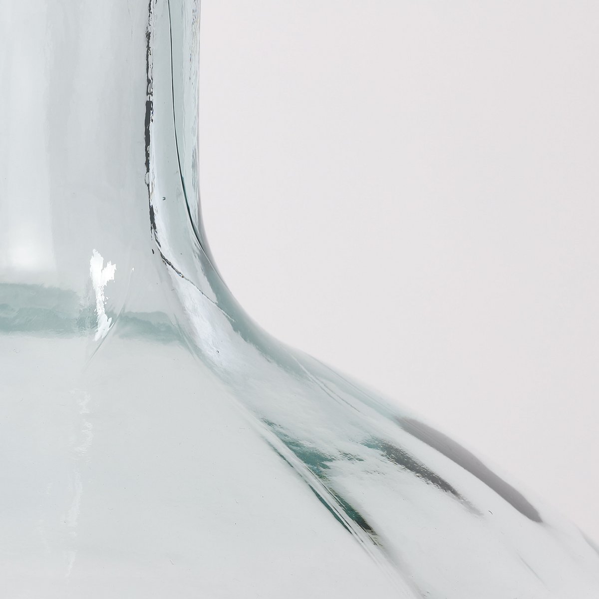 Kyara Flaschenvase – H46 x Ø38 cm – recyceltes Glas – transparent