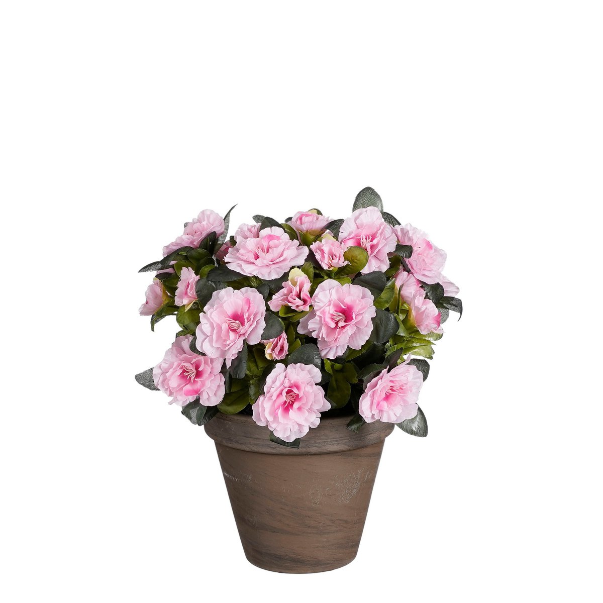Künstliche Azaleenpflanze im Blumentopf Stan – H31 x Ø26 cm – Rosa