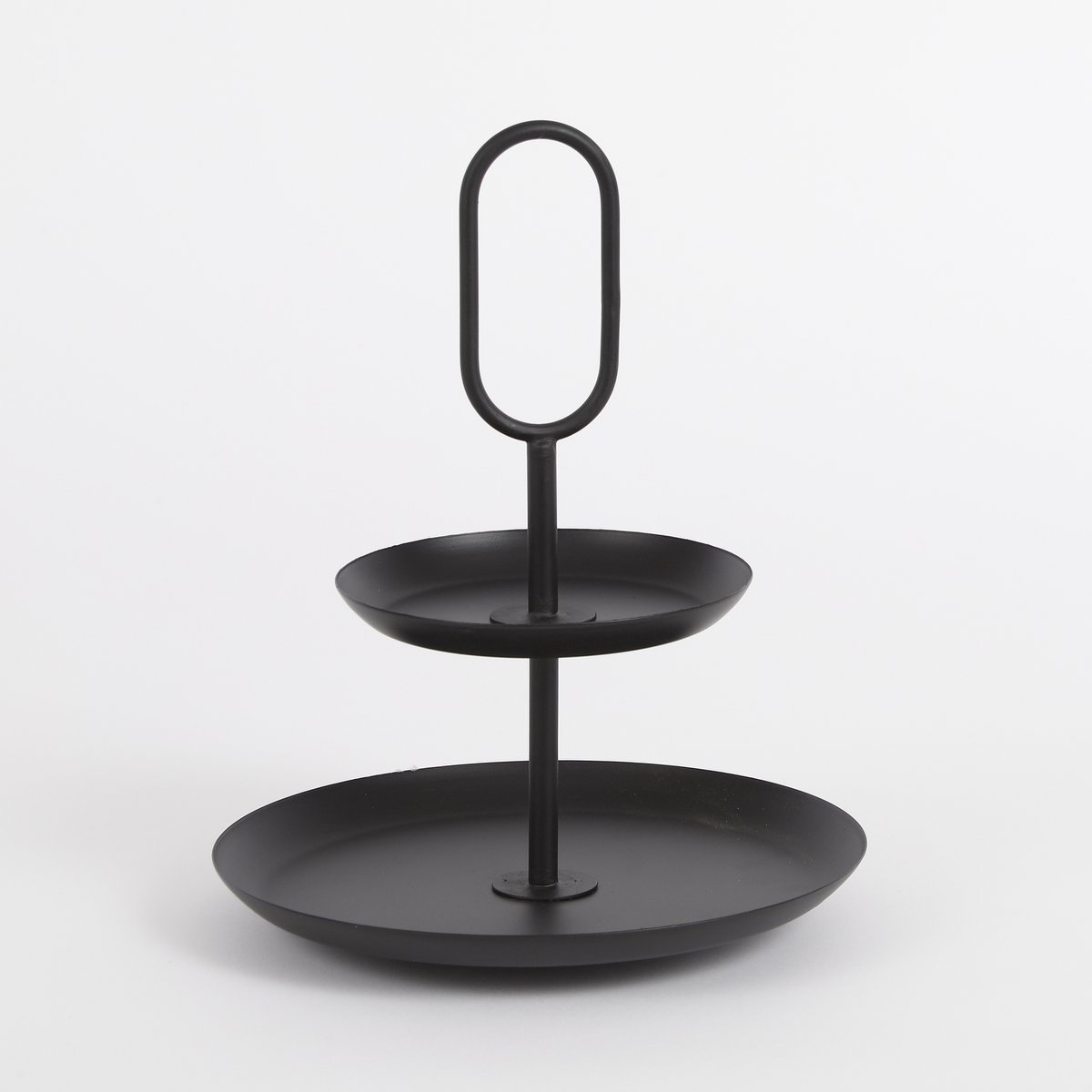 Rama Etagere 2-stöckig – H36 x Ø28 cm – Metall – Schwarz