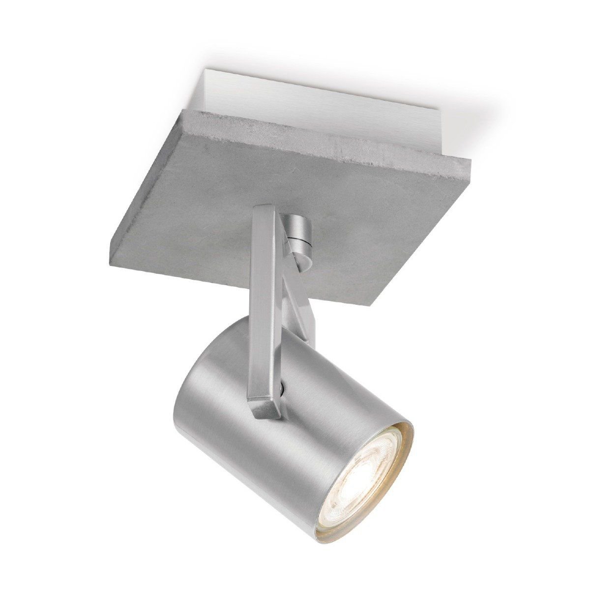 Home Sweet Home Wandstrahler Beton - inkl. dimmbarer LED-Lampe - Beton