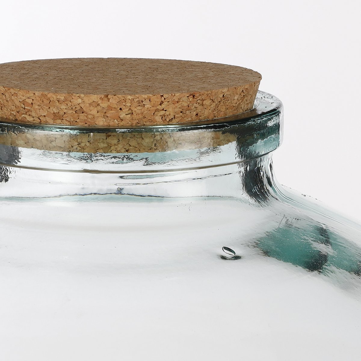 Olly Vase - H23 x Ø29 cm - Recyceltes Glas - Transparent