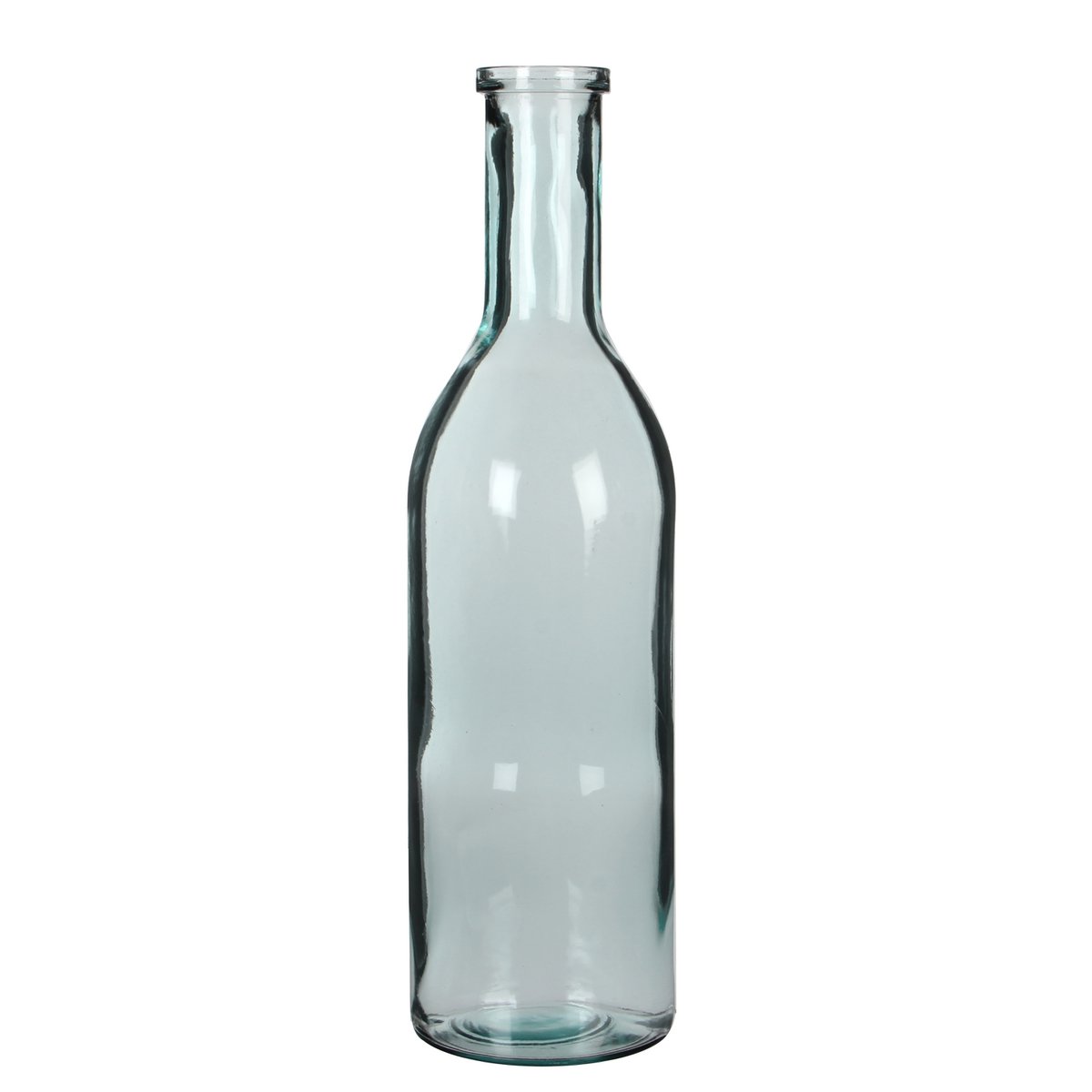 Rioja Flaschenvase - H50 x Ø15 cm - Recyceltes Glas - Transparent