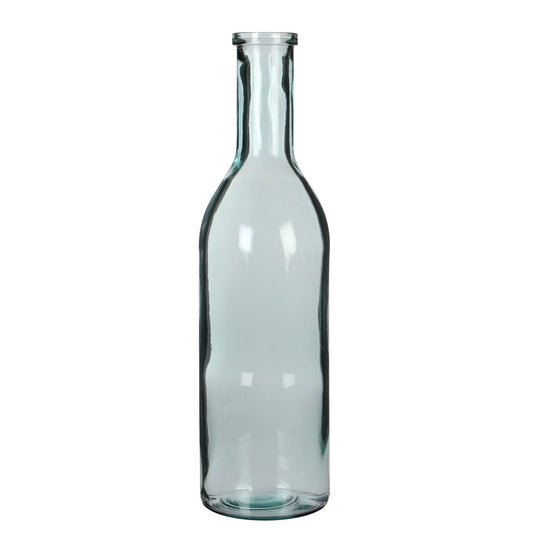 Rioja Flaschenvase - H50 x Ø15 cm - Recyceltes Glas - Transparent