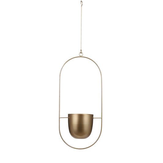 Dexter Blumentopf zum Aufhängen – L24 x B14 x H83 cm – Gold