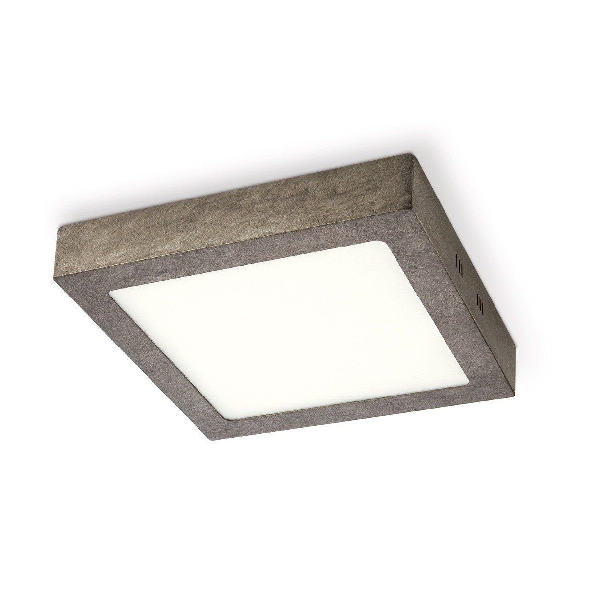 Home Sweet Home LED-Deckenleuchte Ska – Anthrazit – Quadratisch 22/22/3,6 cm