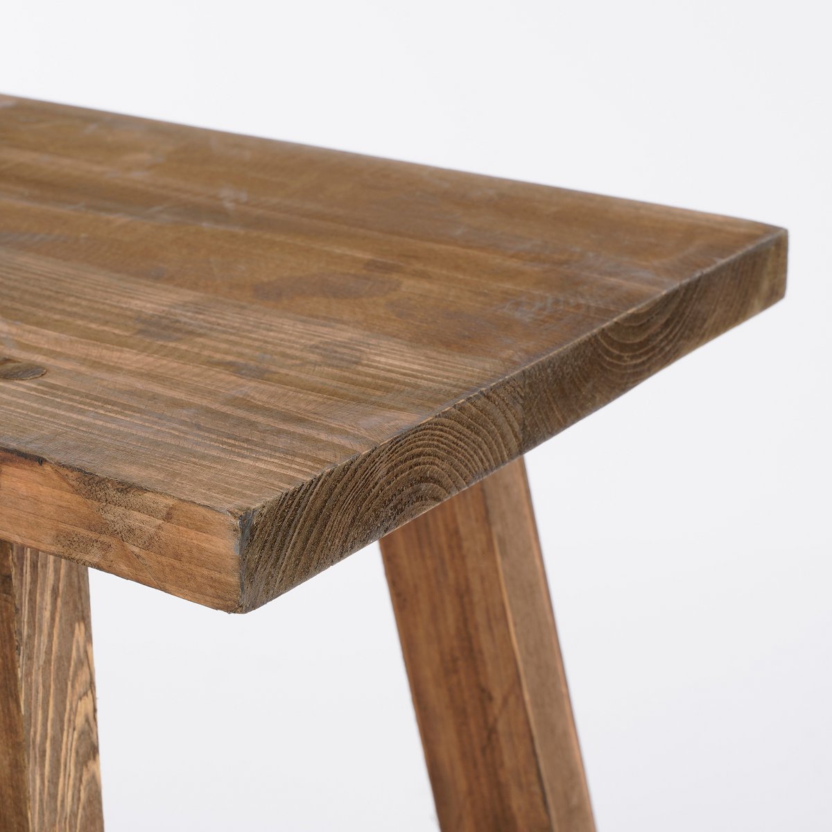 Bold Holzbank – L80 x B36,5 x H44 cm – recyceltes Holz – Braun