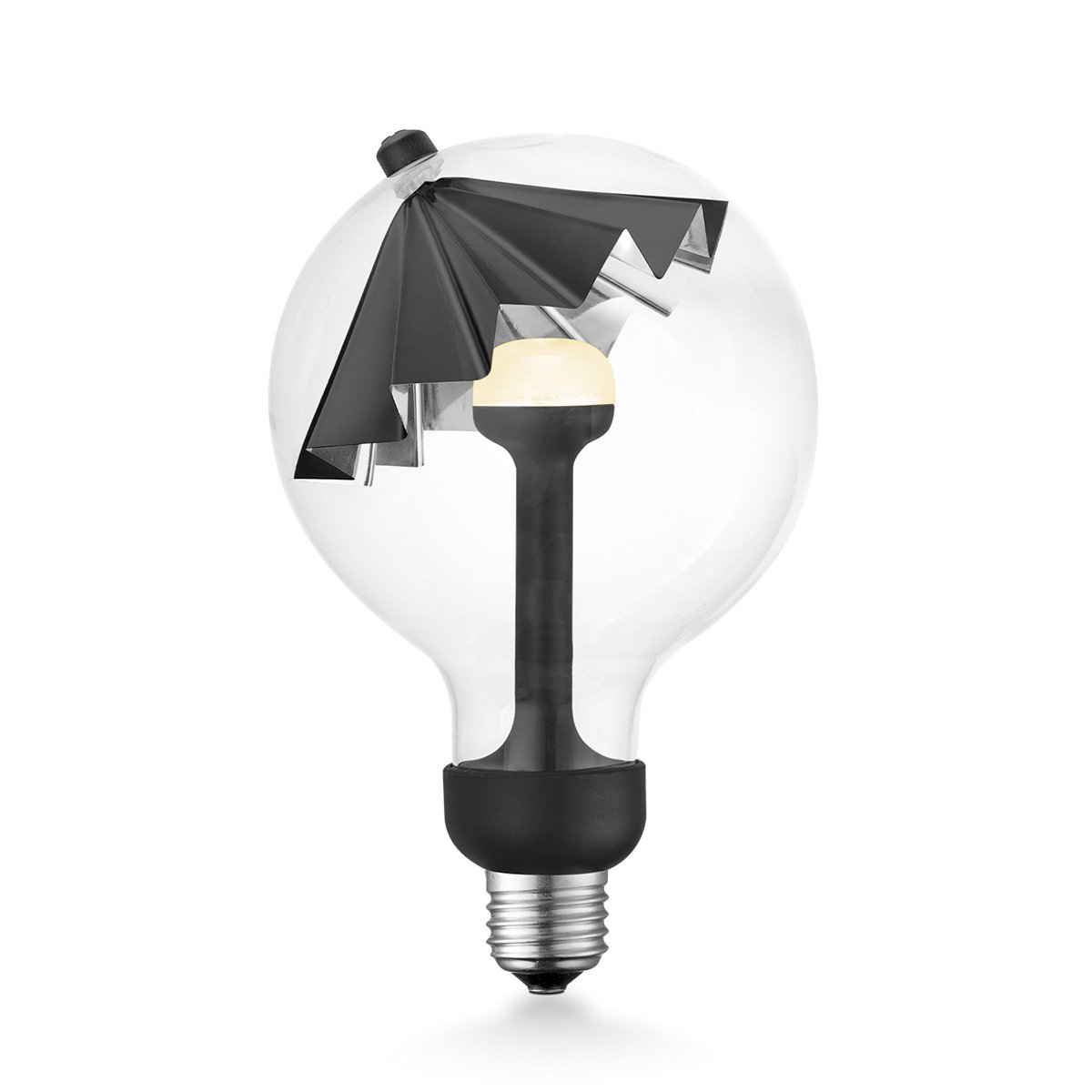 Home Sweet Home dimmbare LED-Lampe Umbrella schwarz-silber E27 5W 400Lm