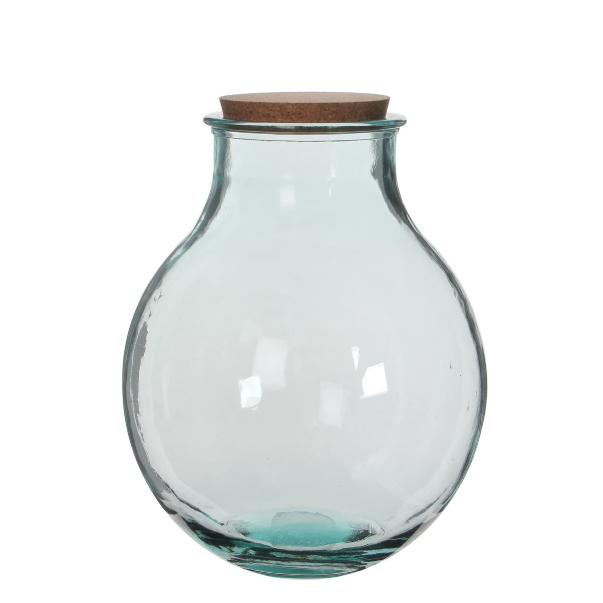 Olly Vase - H38 x Ø29 cm - Recyceltes Glas - Transparent