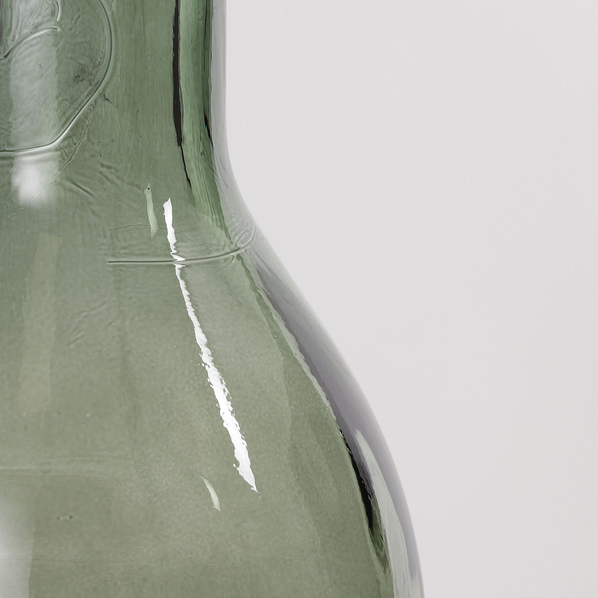 Rioja Flaschenvase - H100 x Ø21 cm - Recyceltes Glas - Grün