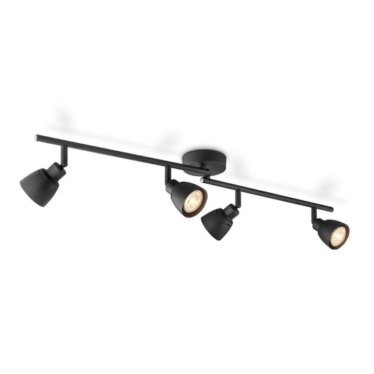 Home Sweet Home LED Aufbaustrahler Aka 4 - inkl. dimmbarer LED-Lampe - Schwarz