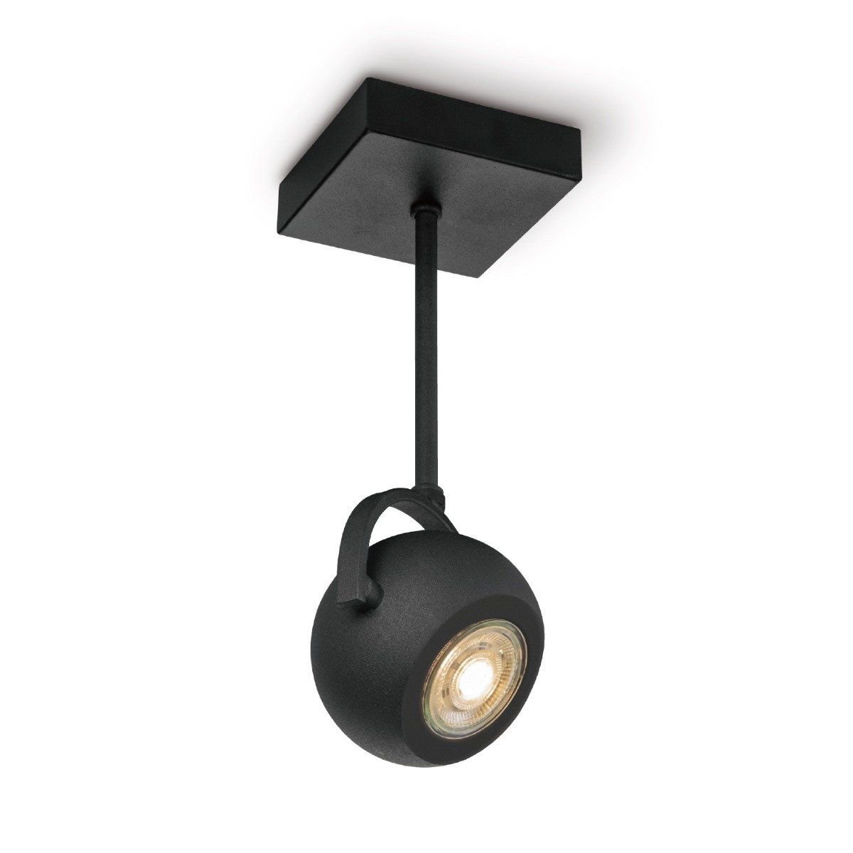 Home Sweet Home LED Aufbaustrahler Nop - inkl. dimmbarer LED-Lampe - Schwarz