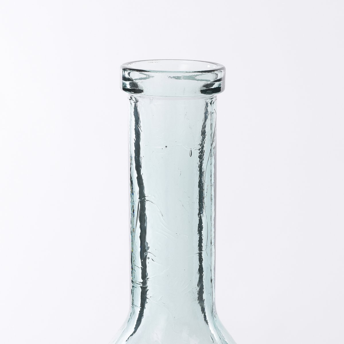 Rioja-Flaschenvase – H75 x Ø18 cm – recyceltes Glas – transparent