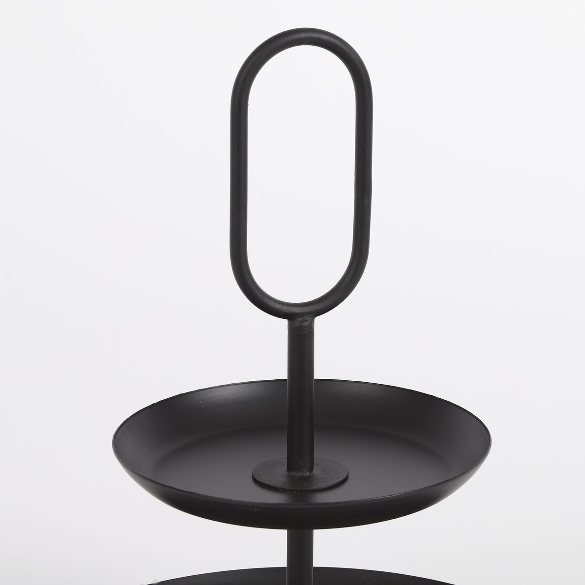 Rama Etagere 2-stöckig – H36 x Ø28 cm – Metall – Schwarz