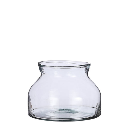 Vienne Schale - H15 x Ø27 cm - Recyceltes Glas - Transparent