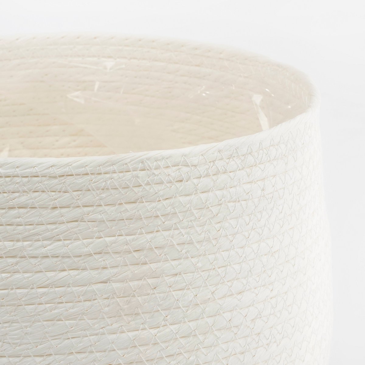 Jorck Korb für Pflanzen – 3er-Set – H24 x Ø26 cm – gebrochenes Weiß