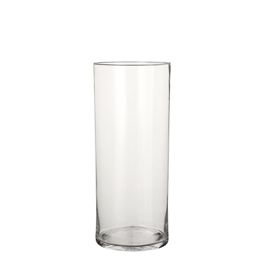 Carly Vase – H48 x Ø19 cm – Zylinder – Transparent