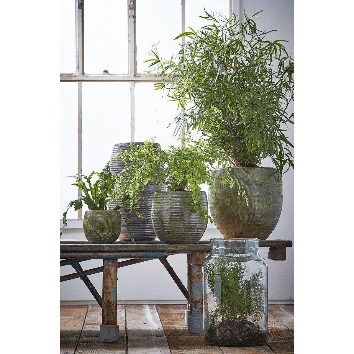 Vienne Vase - H35 x Ø21 cm - Recyceltes Glas - Transparent