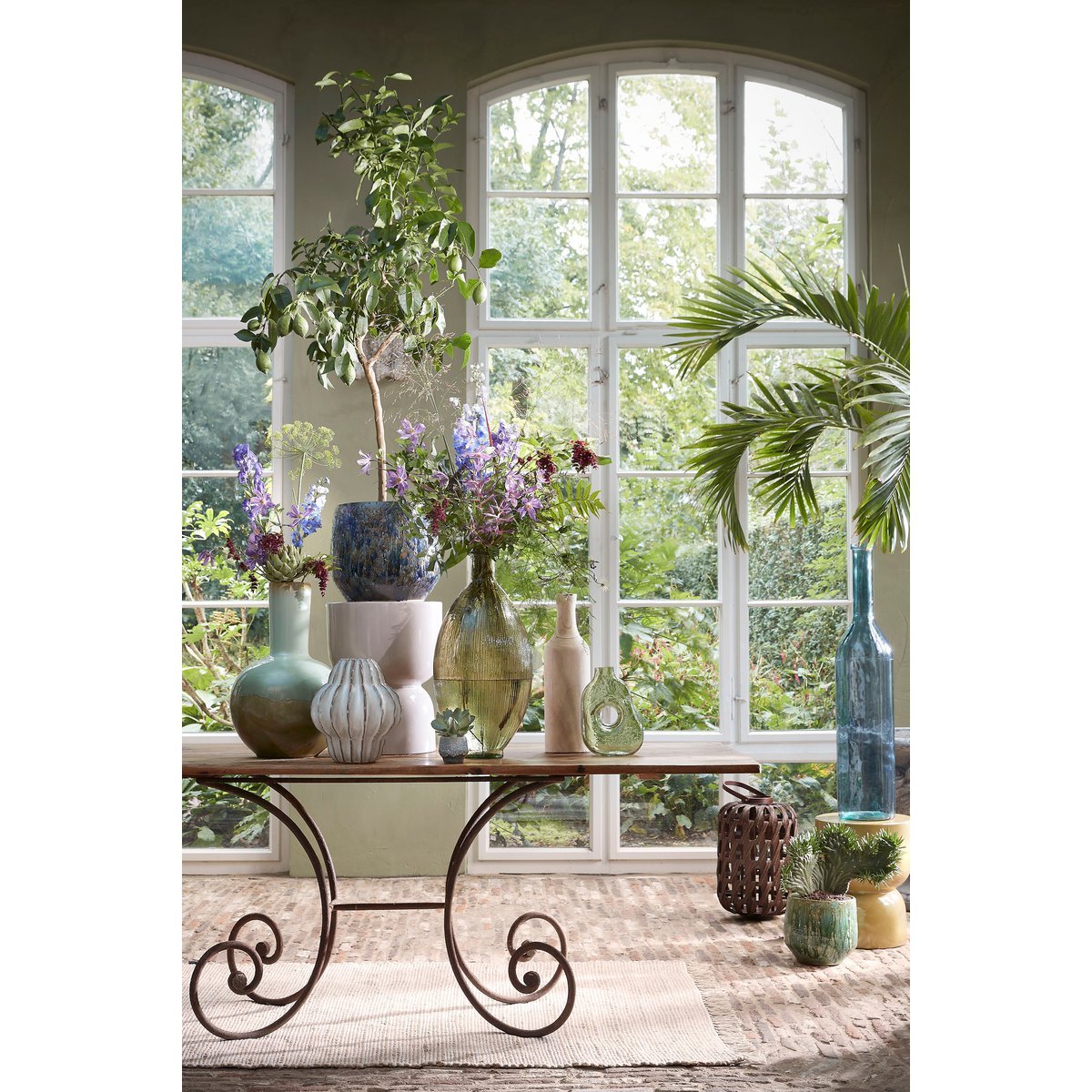 Altea Vase – H28 x Ø24,5 cm – Keramik – gebrochenes Weiß