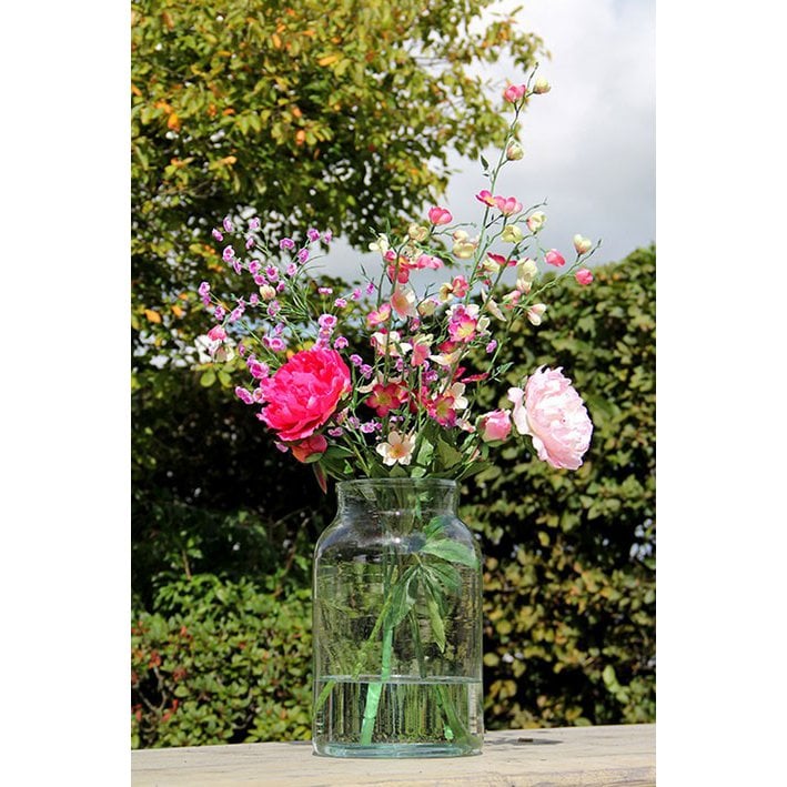 Vienne Vase - H35 x Ø21 cm - Recyceltes Glas - Transparent