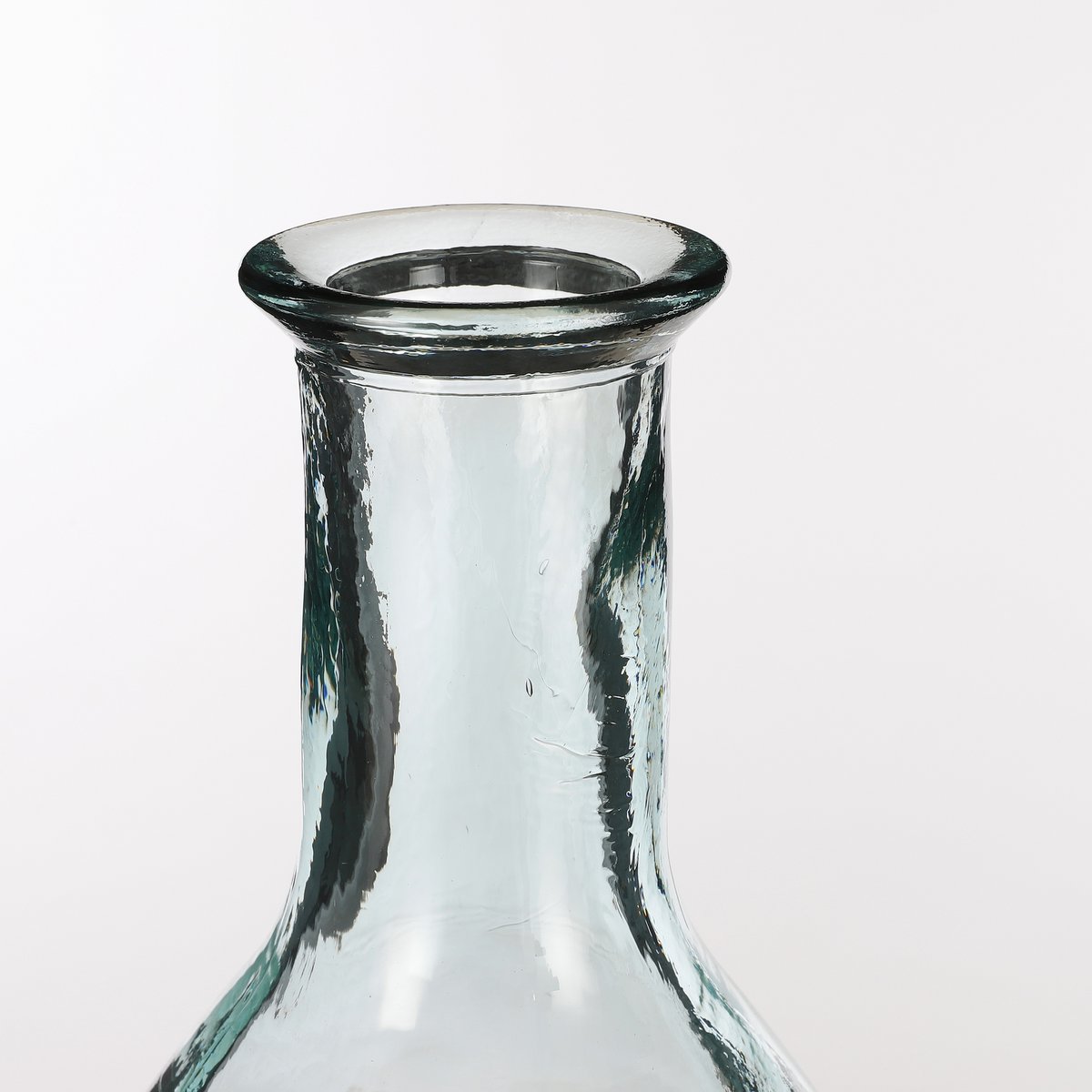 Kyara Flaschenvase – H60 x Ø28 cm – recyceltes Glas – transparent