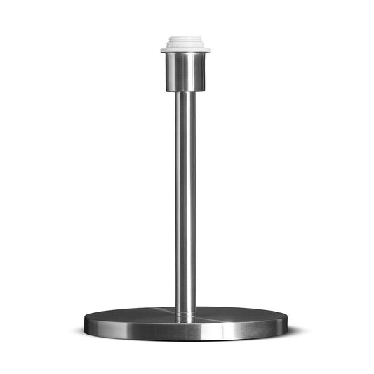 Home Sweet Home Tischlampensockel Mauro 24/24/36 cm – Gebürsteter Stahl
