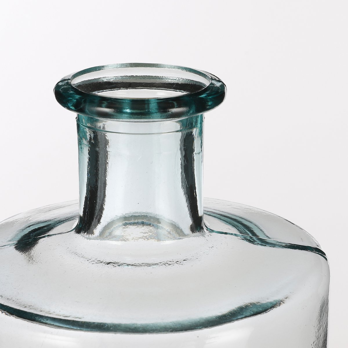 Guan Flaschenvase - H40 x Ø15 cm - Recyceltes Glas - Transparent