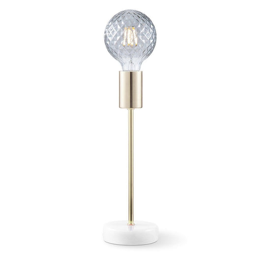 Home Sweet Home Tischlampe Cava – Bronze – 10/10/38 cm Nachttischlampe – Marmor