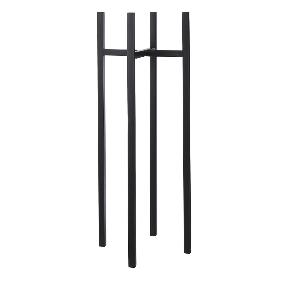 Ascot Pflanzenständer XL – L37,5 x B37,5 x H95 cm – Metall – Schwarz