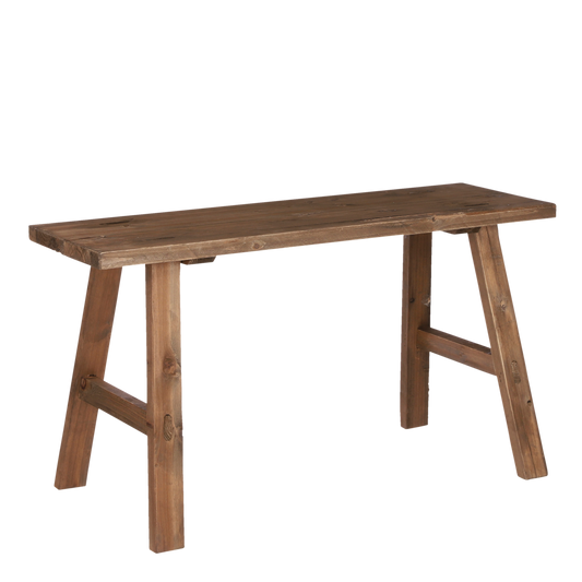 Bold Holzbank – L80 x B36,5 x H44 cm – recyceltes Holz – Braun