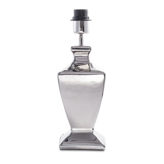 Home Sweet Home Tischlampensockel Klasse 12/12/36 cm – Chrom